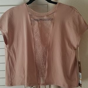 Underarmour Mesh front / tie-back top NWT